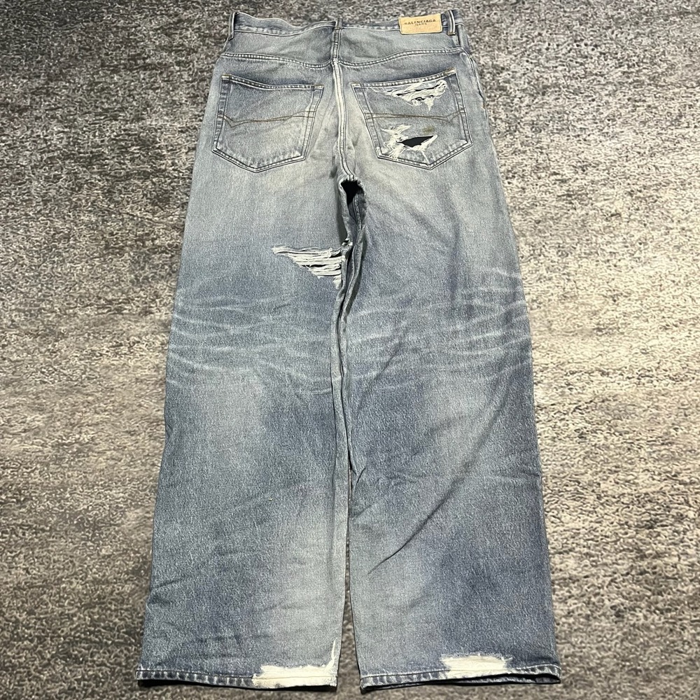 BALENCIAGA Trompe‎ L'oeil Sweatpants Garderobe Distressed Size Small (36x32)